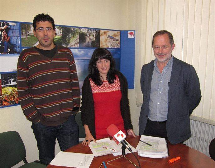 Los concejales de IU en el Ayuntamiento de Valladolid