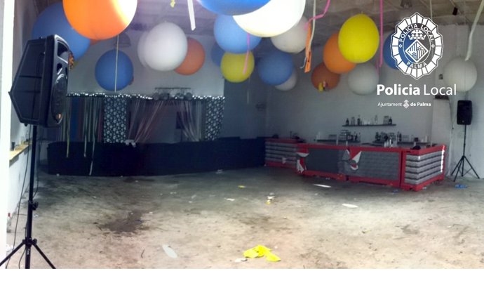 Fiesta ilegal en Palma