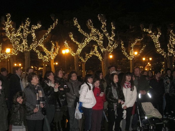 Encendido del alumbrado navideño en Logroño
