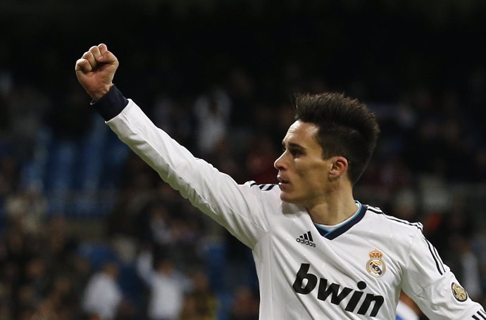 José Callejón celebra el primer gol ante el Alcoyano