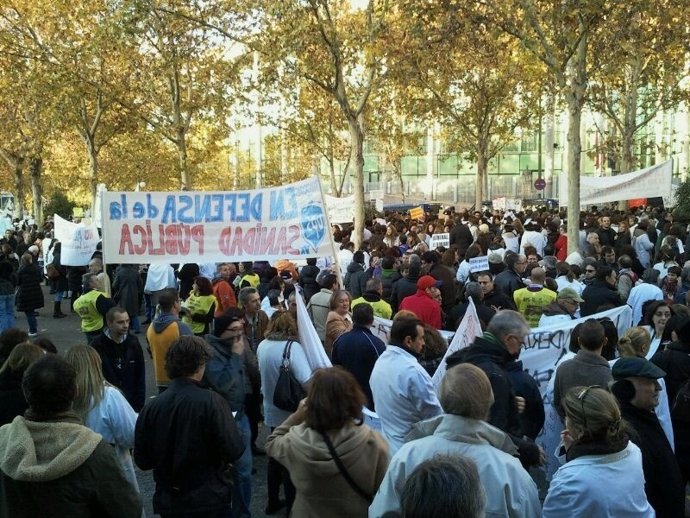 Manifestación sanidad Asamblea