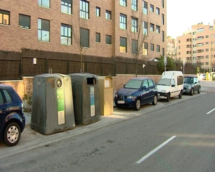 Contenedores donde fueron hallados los restos humanos