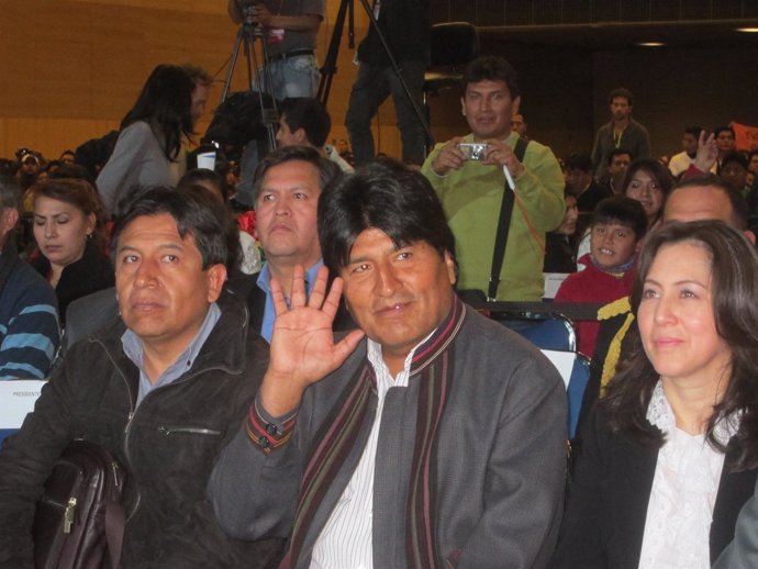 Evo Morales en Barcelona