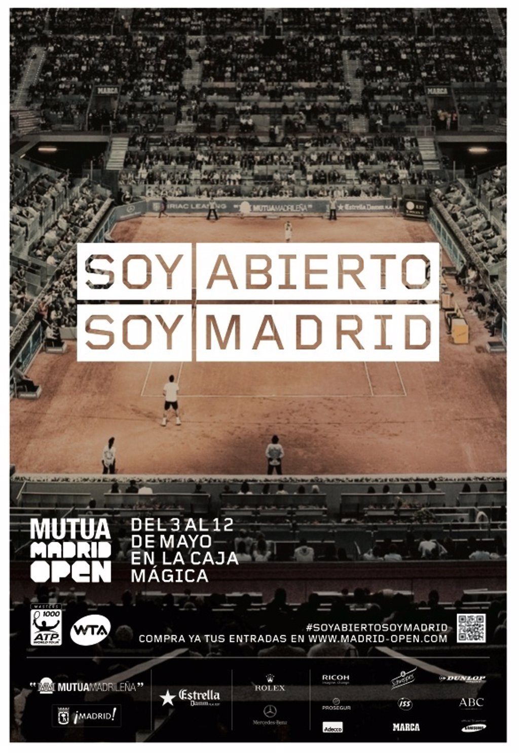 Tenis/Madrid.- Los organizadores lanzan su campaña 'Soy abierto, soy