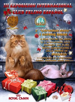 Cartel de la exposición del Club Felino Español
