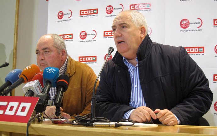 Manuel Pastrana y Francisco Carbonero, hoy en rueda de prensa.