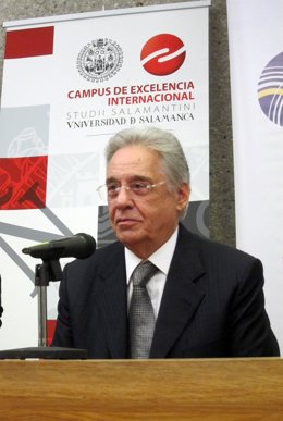 El ex presidente de Brasil Carlos Henrique Cardoso en Salamanca