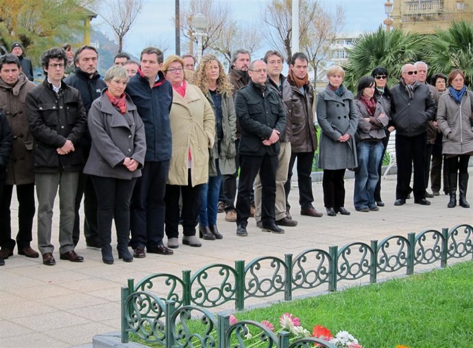 Homenaje a las victimas en San Sebastian