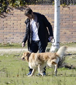 Iker Casillas con su perro