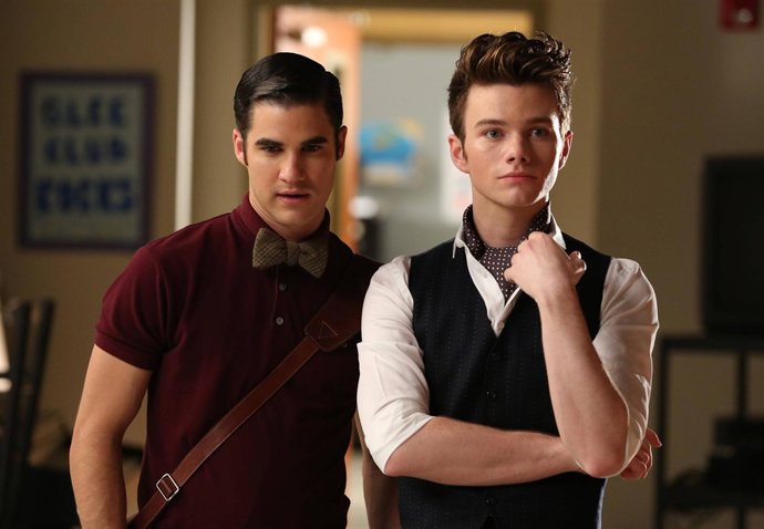 Darren Criss y Chris Colfer en 'Glee'