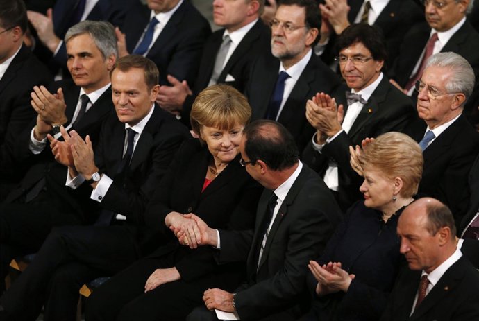 Ceremonia de entrega del premio Nobel de la Paz a la UE
