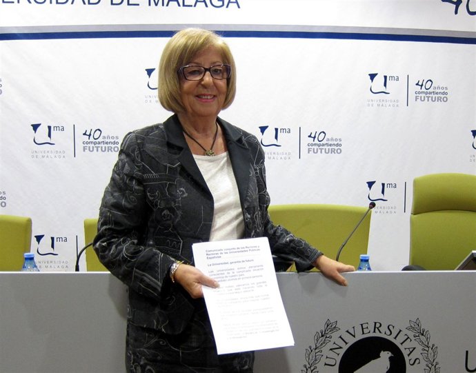 La rectora de la UMA, Adelaida de la Calle