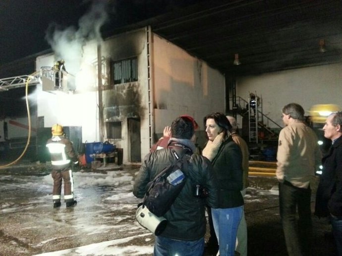 La alcaldesa de Ronda tras el incendio en la empresa de limpieza Soliarsa