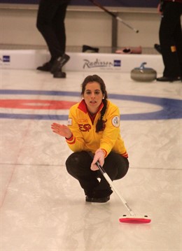 Irantzu García, jugadora española de curling