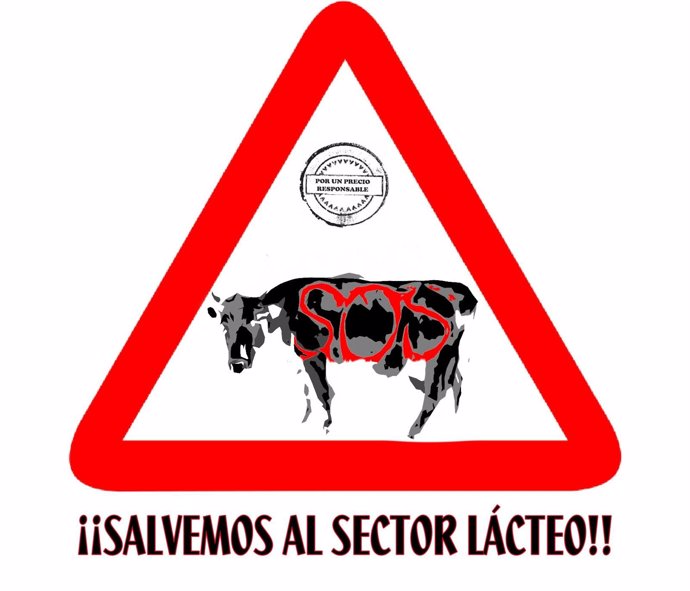 Logo de la campaña de movilización y concienciación del sector lácteo