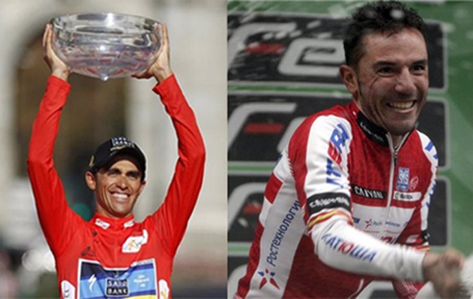 Motaje Alberto Contador Y Purito Rodriguez 