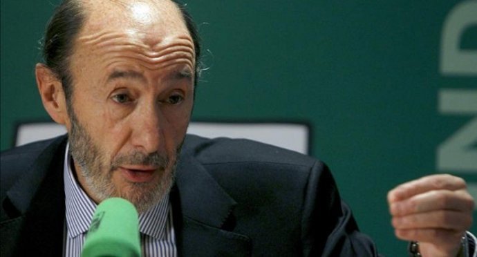 El secretario general del PSOE, Alfredo Pérez Rubalcaba