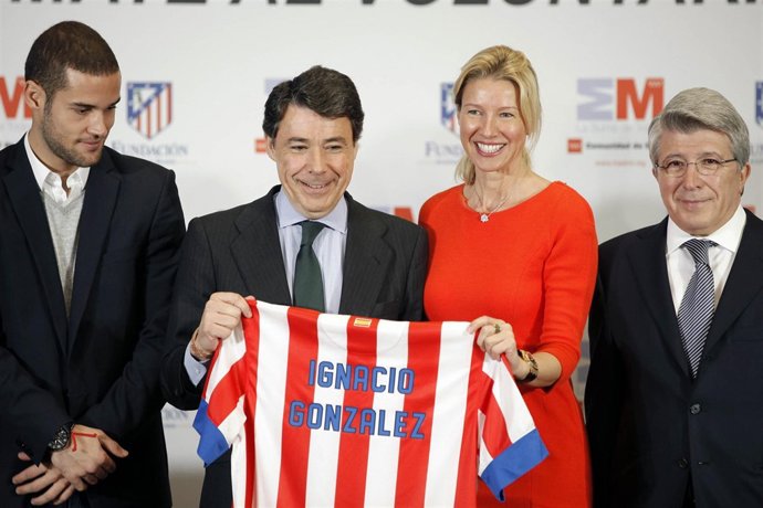 González en la firma del acuerdo Comunidad-Atlético para impulsar voluntariado