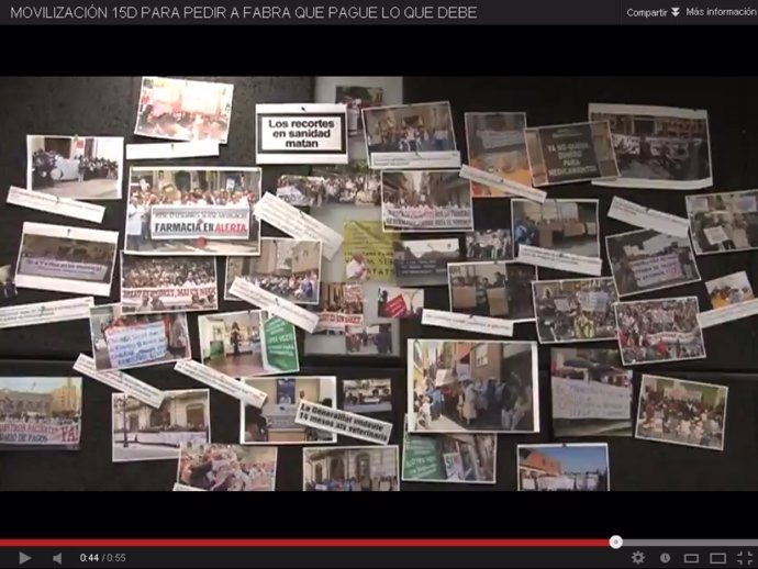 Video del PSPV en el que convoca a protestar el sábado por los impagos