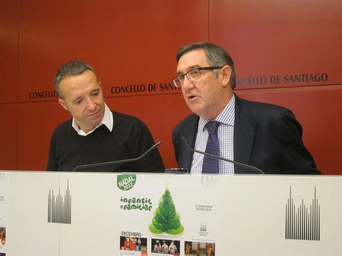 El alcalde de Santiago, Ángel Currás, y el director del Auditorio de Galicia