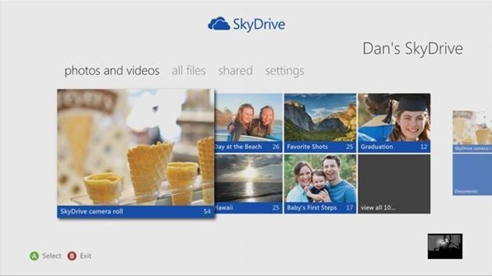 Skydrive en Xbox 360