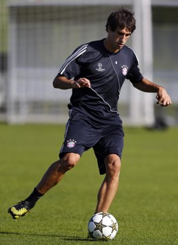 Javi Martínez entrenando con el Bayern de Múnich