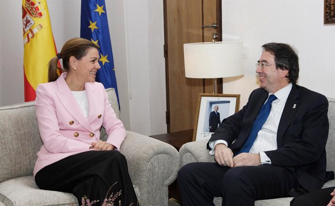 Cospedal y el rector de la U niversidad de Alcalá Fernando Galván