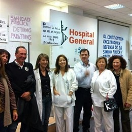 Encierro de trabajadores en el Hospital General de Valencia