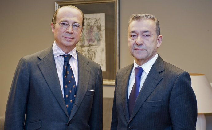 El presidente de Iberia junto al presidente de Canarias