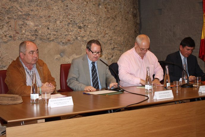 Manuel Pastrana, Juan Cano Bueso, Francisco Carbonero y Manuel Pimentel