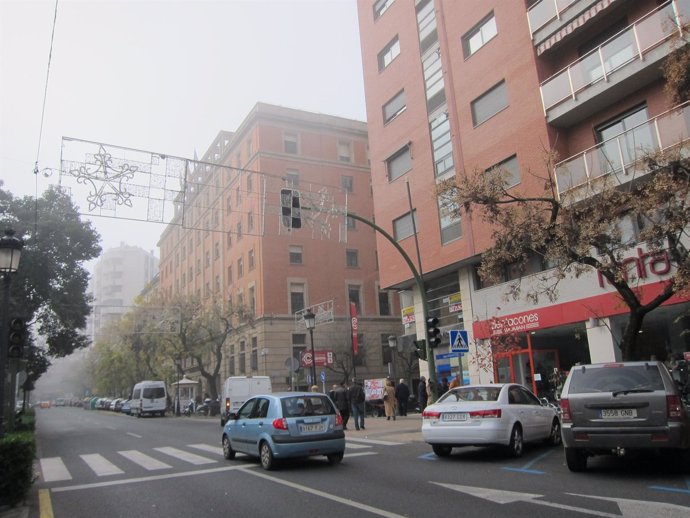 Una Calle De Cáceres Sin Semáforos Debido Al Apagón Eléctrico