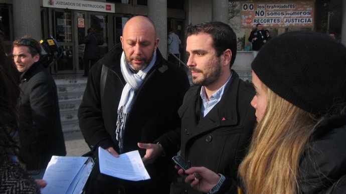 Alberto Garzón, a la puertas del Juzgado
