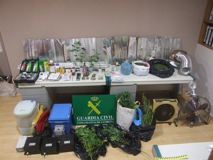 Efectos intervenidos en la 'Operación Arnon' en O Barbanza