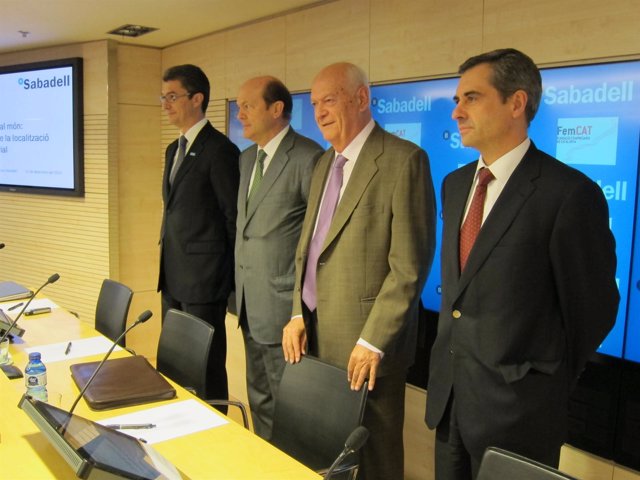 C.Navarro (Basf), O.Guixà (La Farga), A.Subirà y X.Carbonell (Mango)