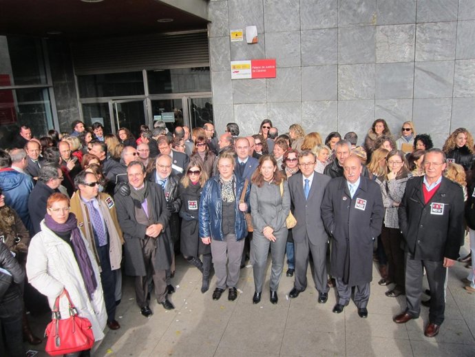 Protesta De Jueces, Fiscales Y Abogados De Cáceres Por La Reforma Judicial