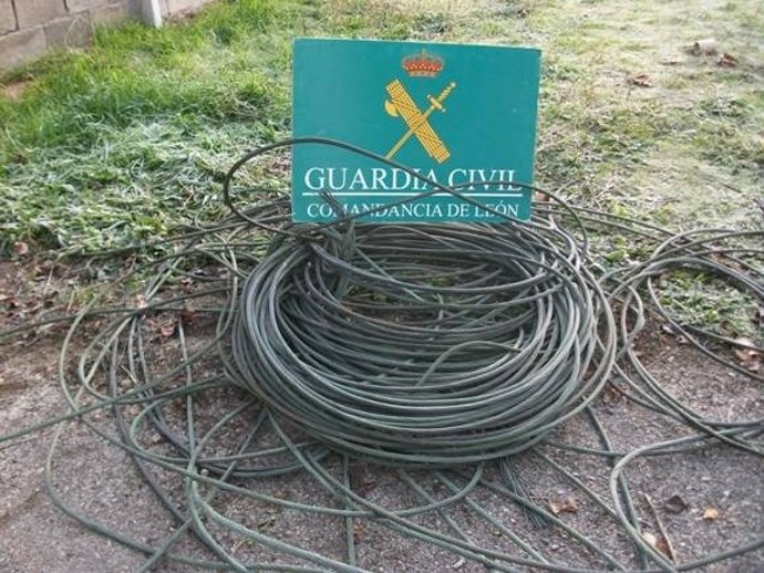 Hilo de cobre recuperado