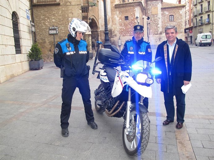 Nueva moto de la Policía Local de Teruel