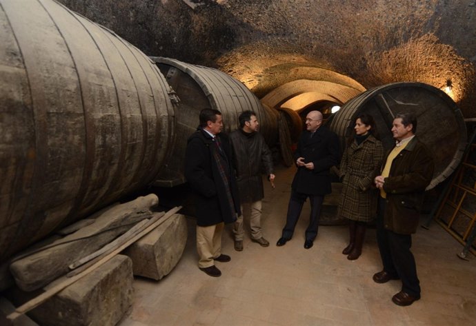 Visita del presidente de la Diputación de Valladolid a San Román de Hornija