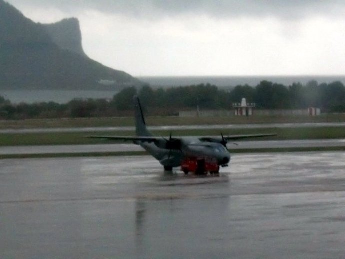 El avión utilizado en el simulacro de secuestro en Ibiza 