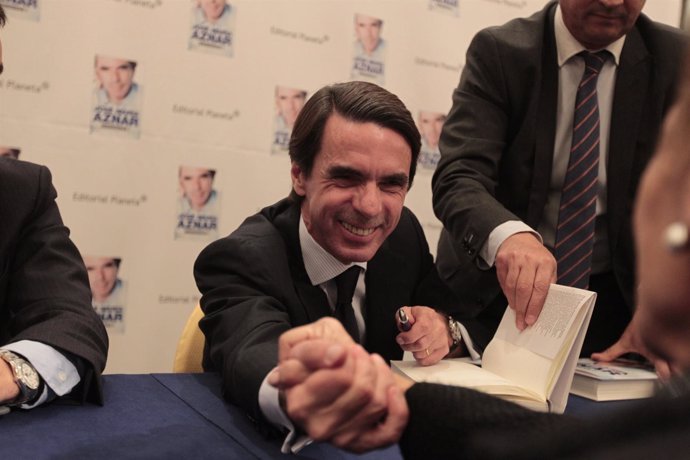 Aznar en la presentación de su libro
