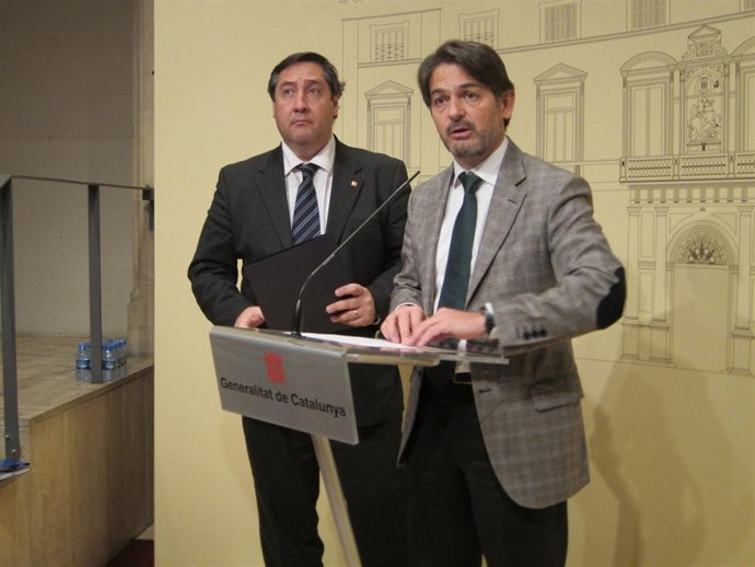 Secr.Gral de UDC J.M.Pelegrí y secr.Gral. CDC O.Pujol