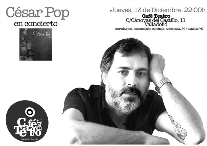 Cartel del concierto de Cesar Pop