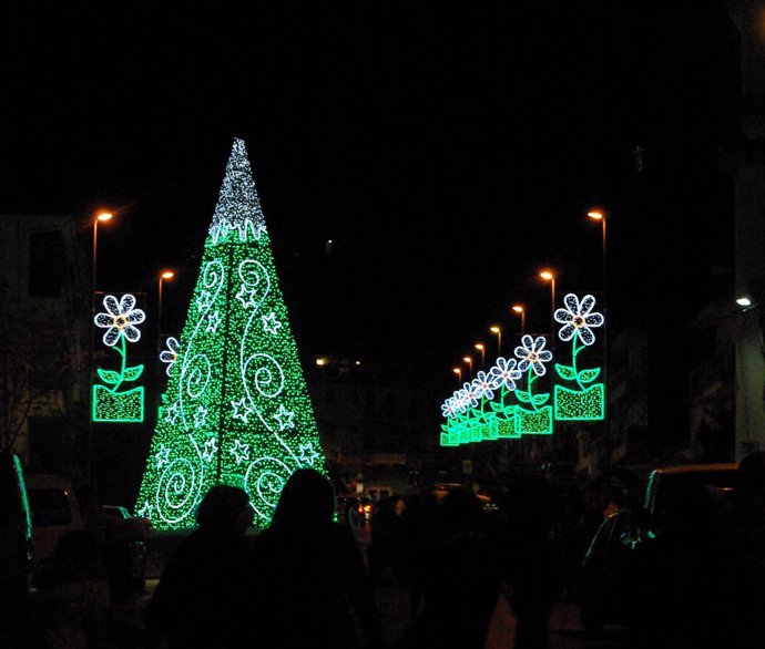 Luces de Navidad en Montefrío