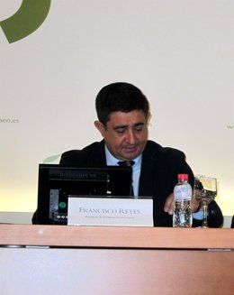 El líder de PSOE-Jaén, Francisco Reyes, en un acto como presidente de Diputación