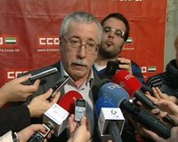 Toxo asegura que CCOO "va a trabajar" para "mantener el máximo de empleo posible" en las entidades bancarias