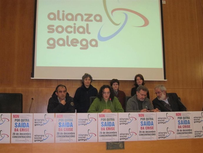 Rueda de prensa de la Alianza Social Galega