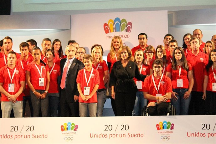Presentación embajadores JJOO Madrid 2020 Alejandro Blanco Ana Botella 