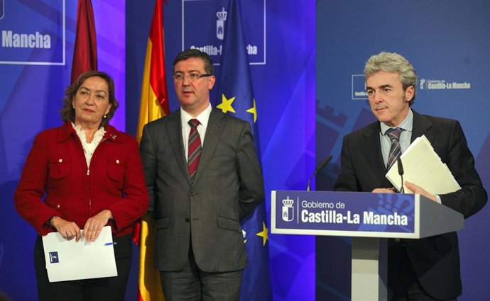 Soriano, Marín y Esteban en rueda de prensa