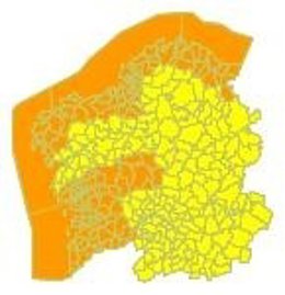 Alerta naranja el viernes 14 de diciembre