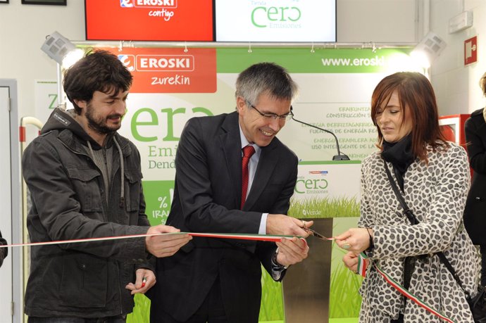 Inauguración de la Tienda sostenible de Eroski en Oñati 
